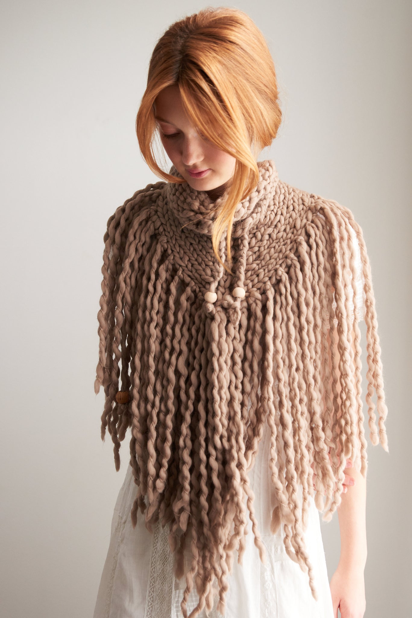 Wool How To Wear Triangle Scarf With Fringe Little Triangle Fringe