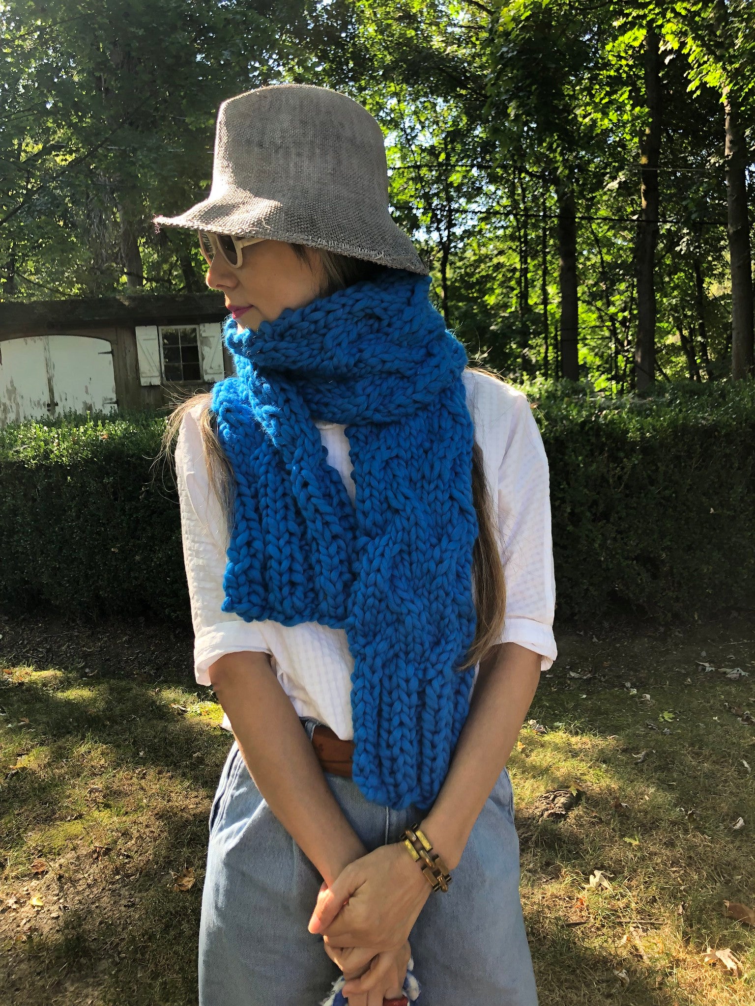 DIY Kit - My First Cable Scarf - Merino No. 5