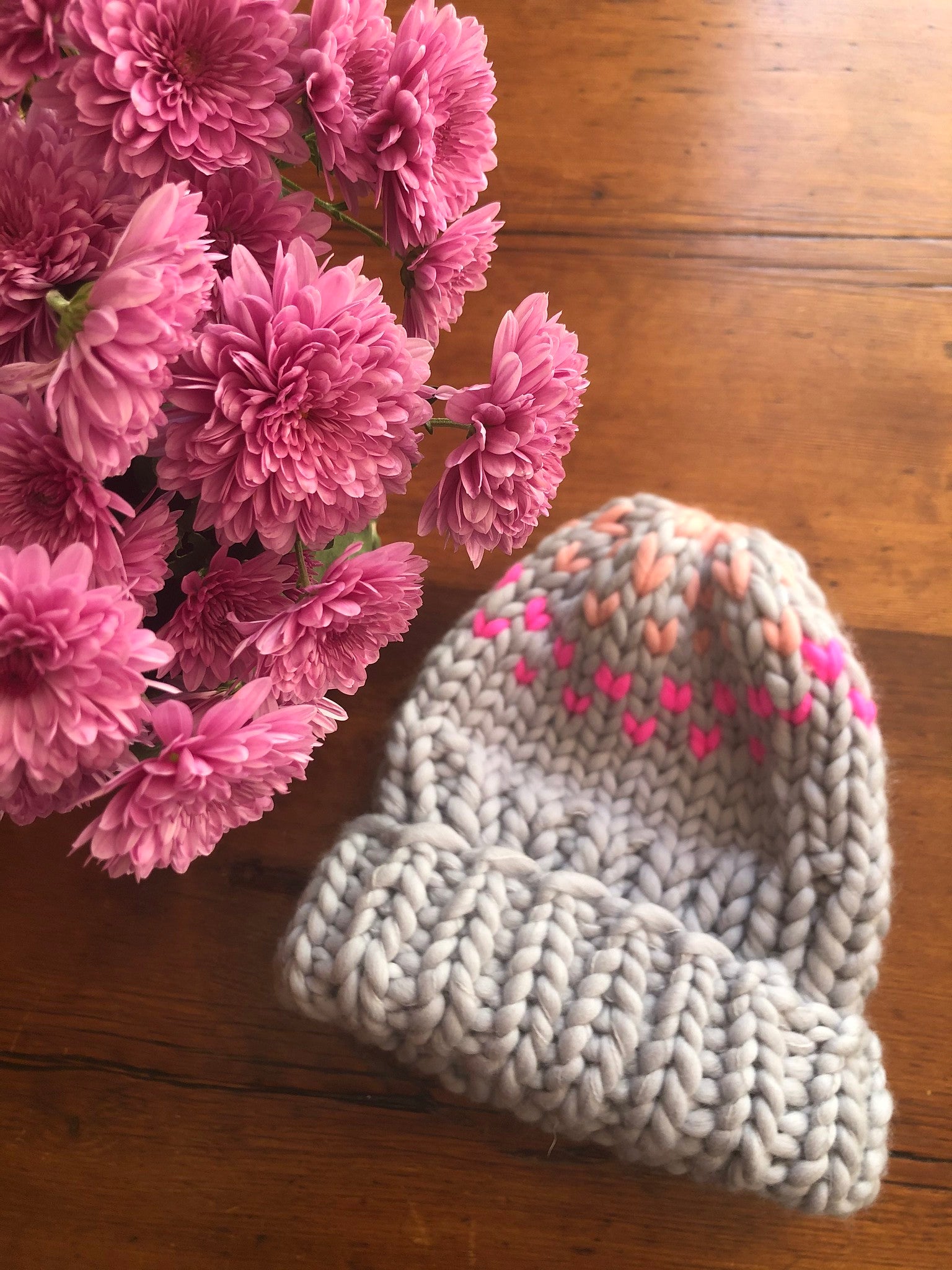 DIY Kit -  Edelweiss Hat with 3 colors - Merino No. 5