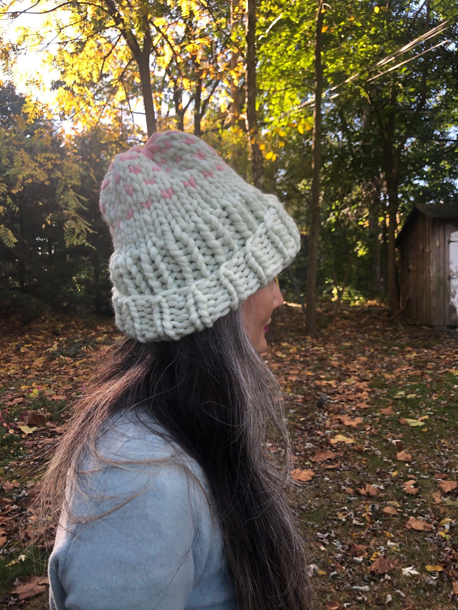 DIY Kit - Edelweiss Hat with 2 colors - Merino No. 5