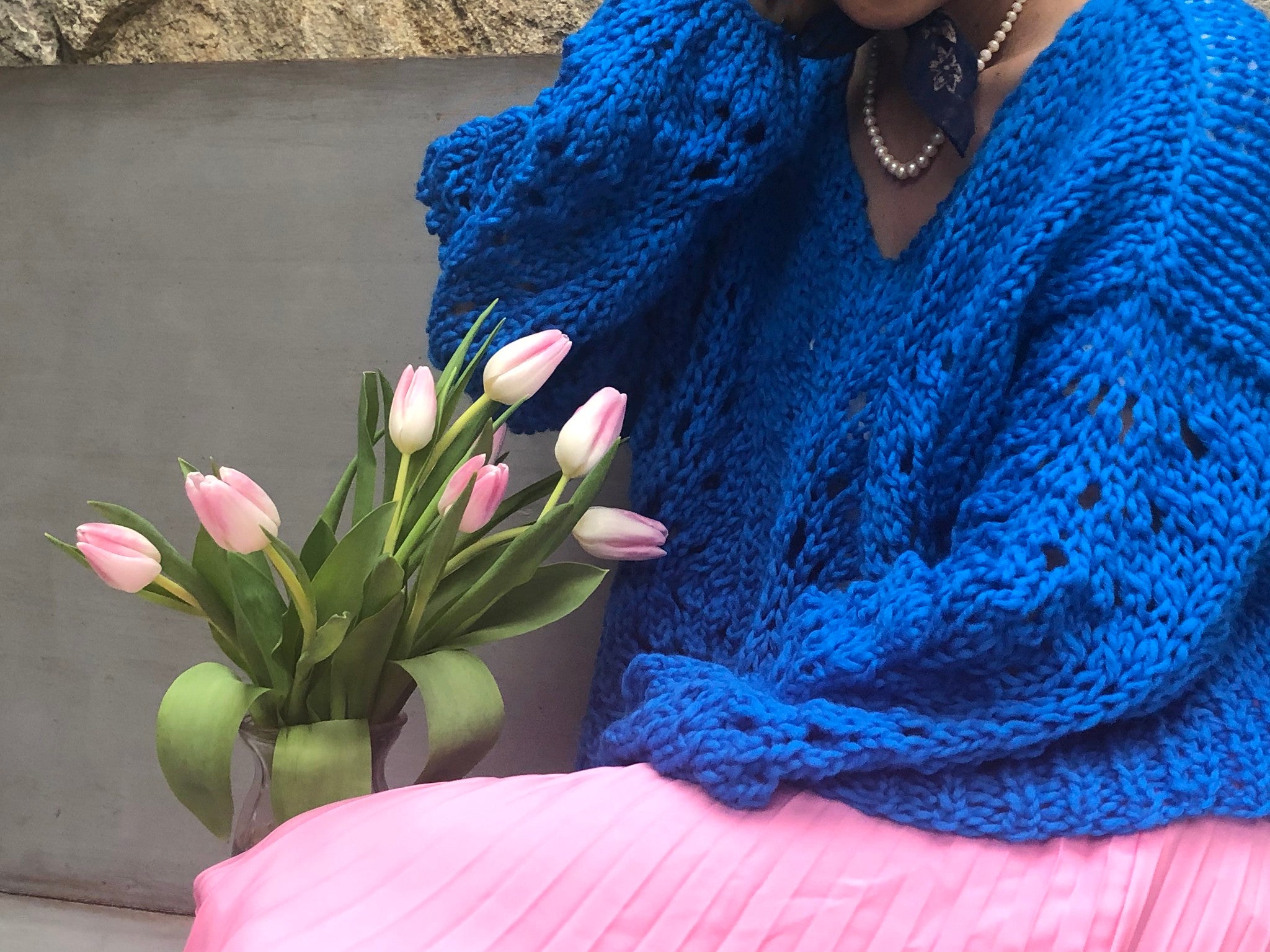 DIY Kit - Peacock Plumes Sweater - Dream (Merino Worsted)