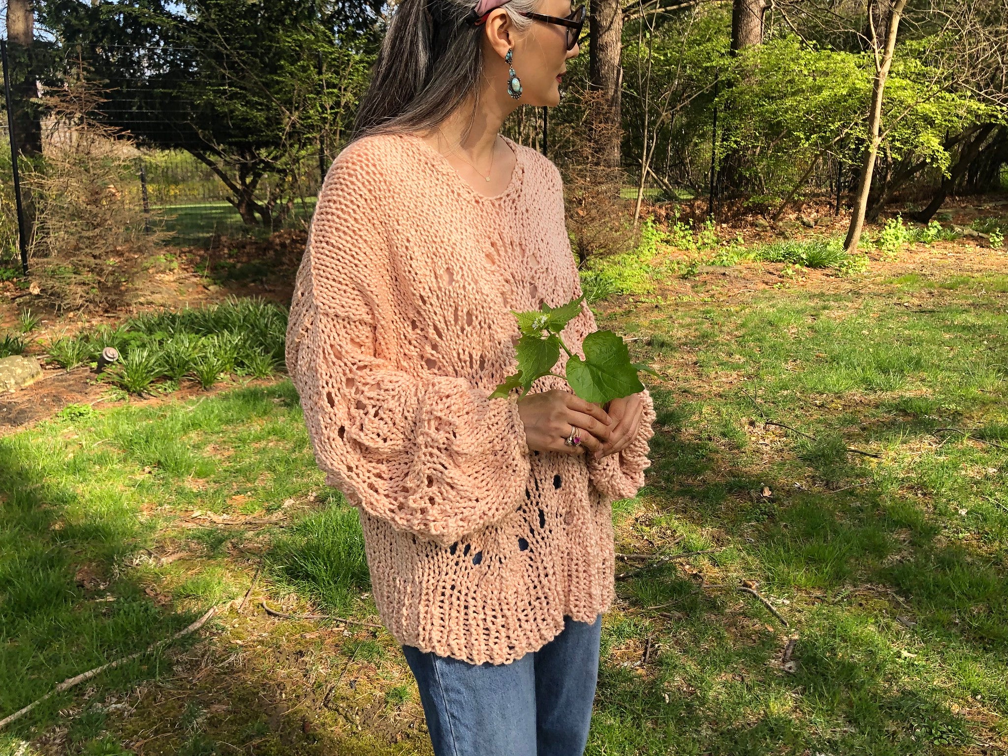 DIY Kit - Peacock Plumes Sweater - Summer