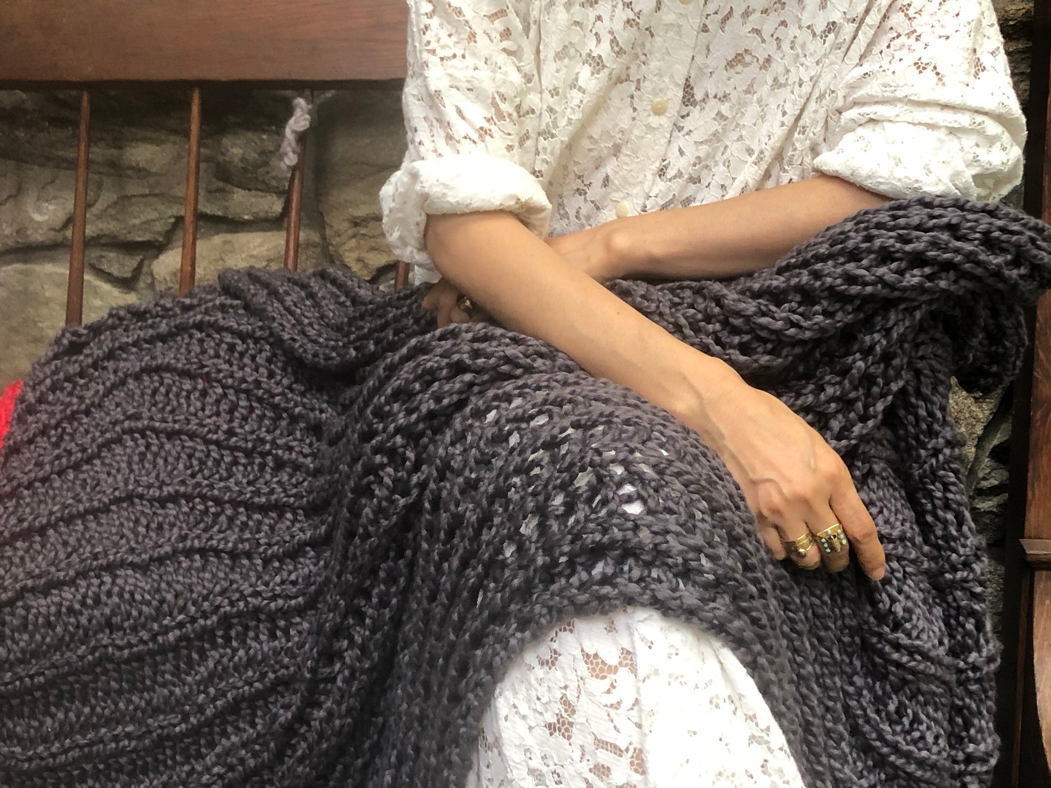 DIY Kit - Fisherman Rib Blanket - Big Cotton