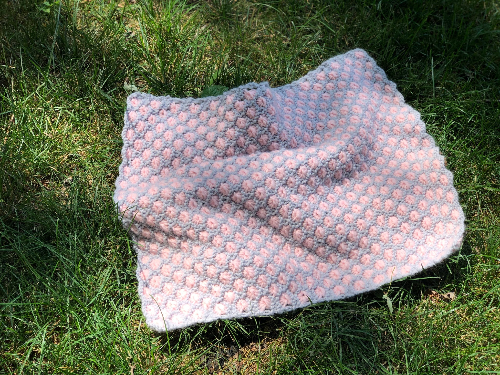 DIY Kit - Aster Flower Baby Blanket - Dream (Merino Worsted)