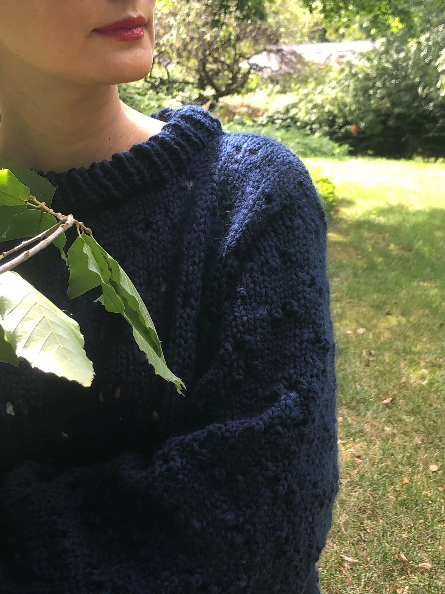 DIY Kit - Eyelet Sweater - Dream (Merino Worsted)