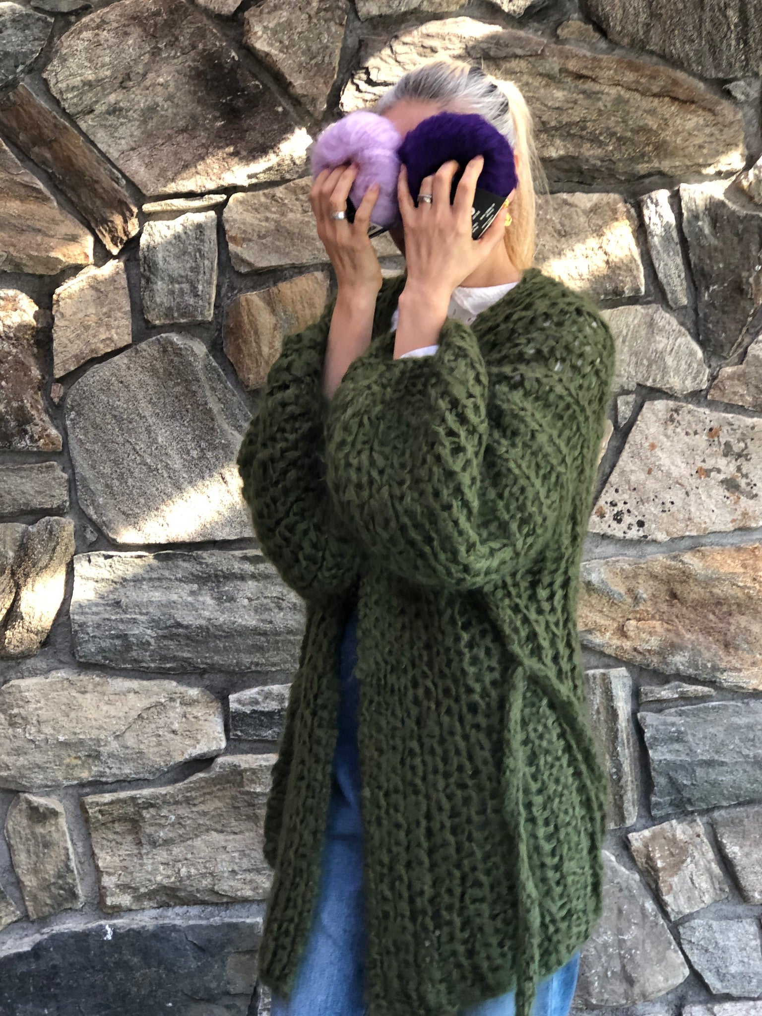 Fuzzy Mohair Rib Cardigan Knitting Project | Beginner-Friendly DIY