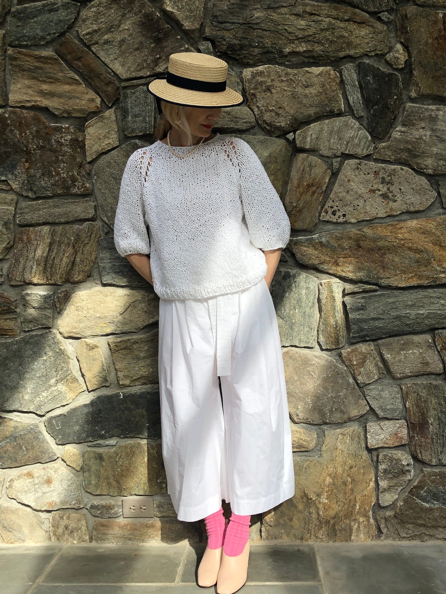 Summer Tee AND Top-Down Sweater PATTERN- Summer yarn