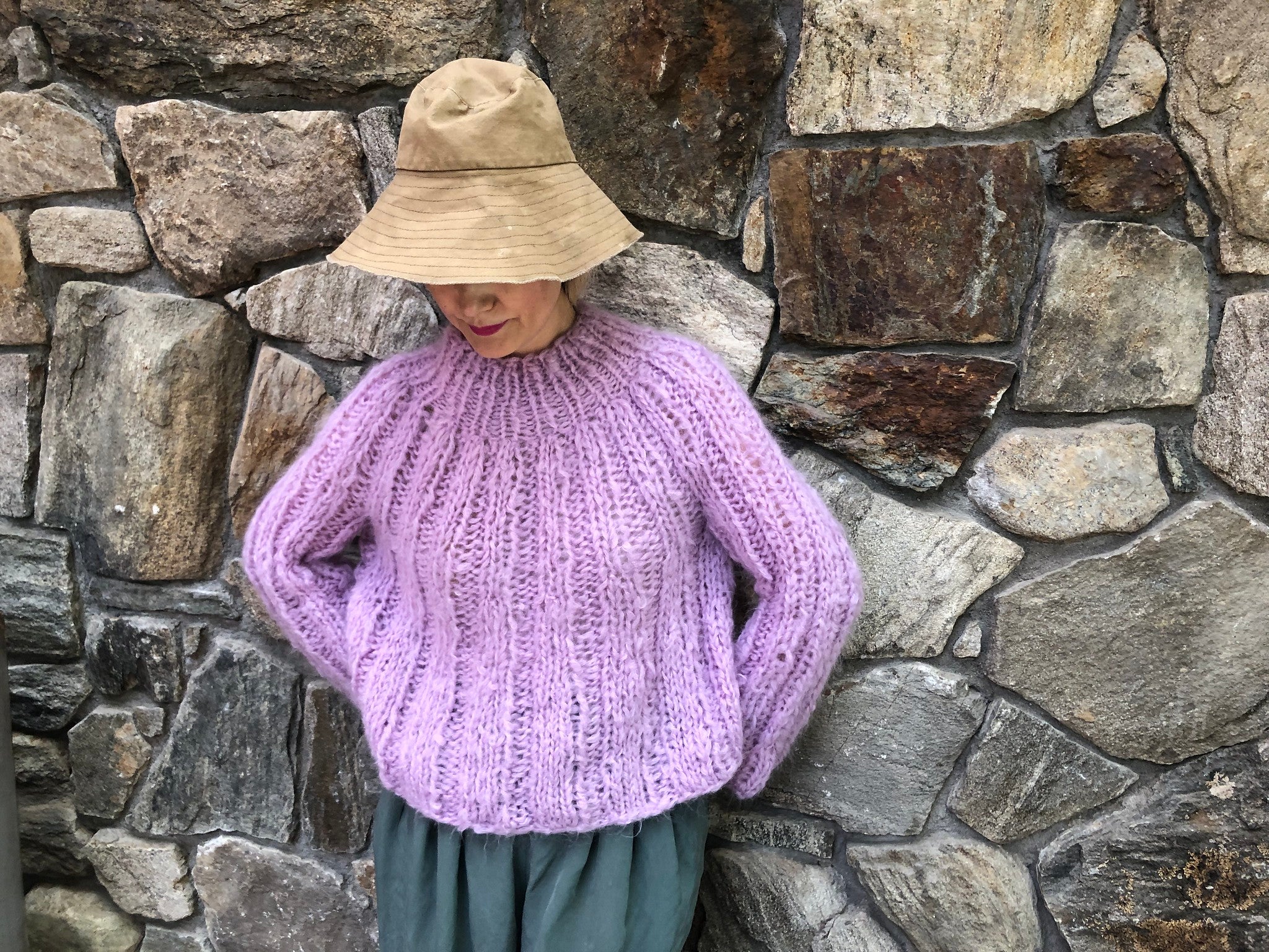 Beginner Mohair Sweater, knitting pattern — Little Things Blogged