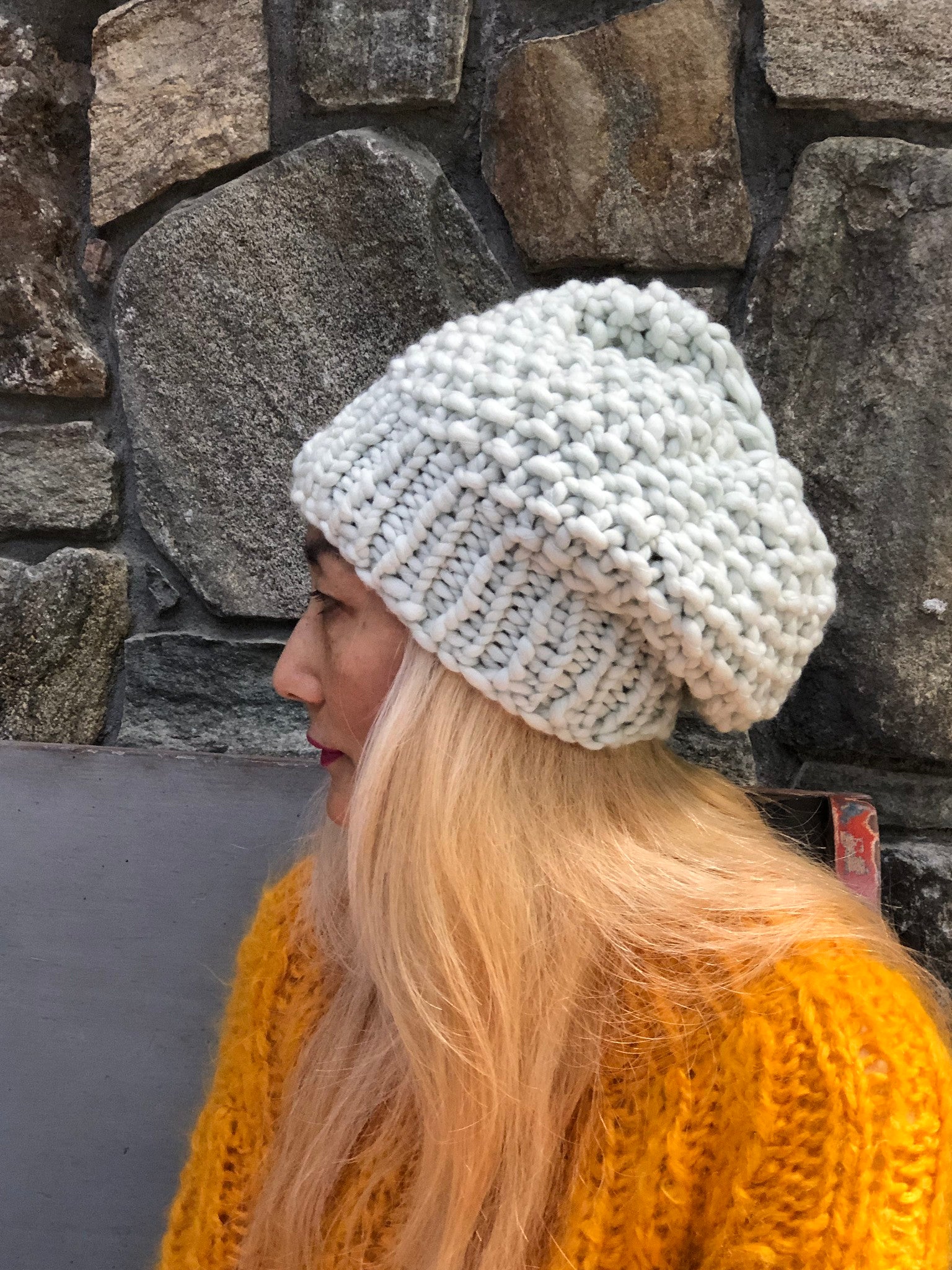DIY Kit Moss Stitch Beanie Merino โ Loopy Mango