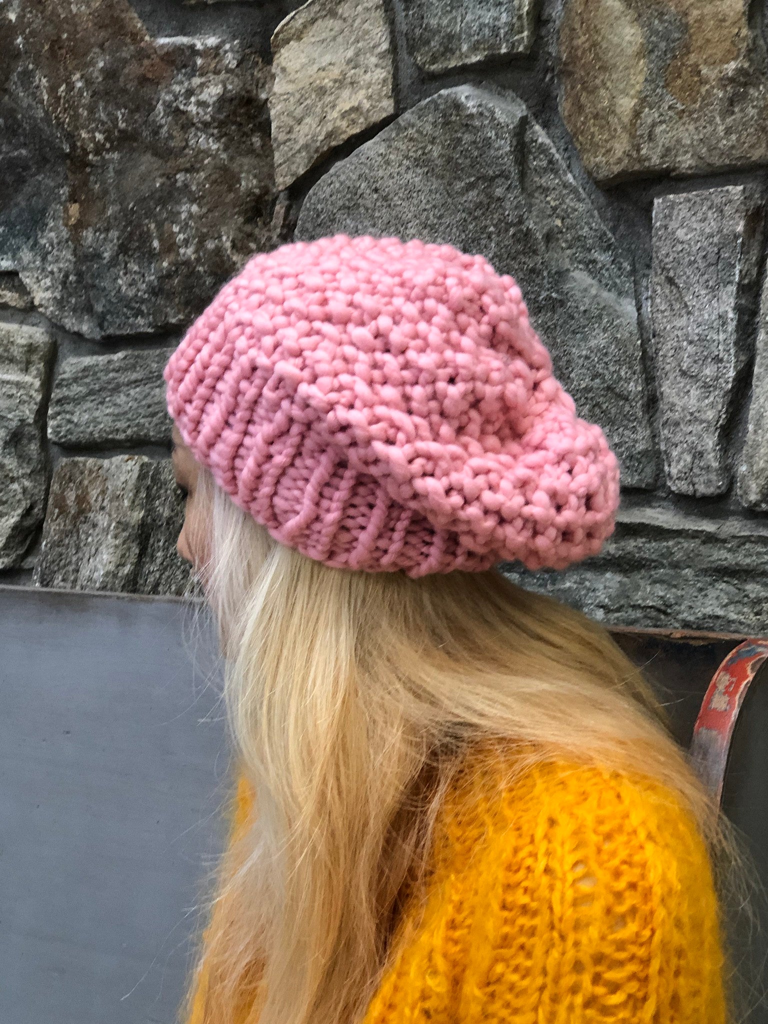 Moss Stitch Beanie PATTERN Merino – Loopy Mango - Main Image