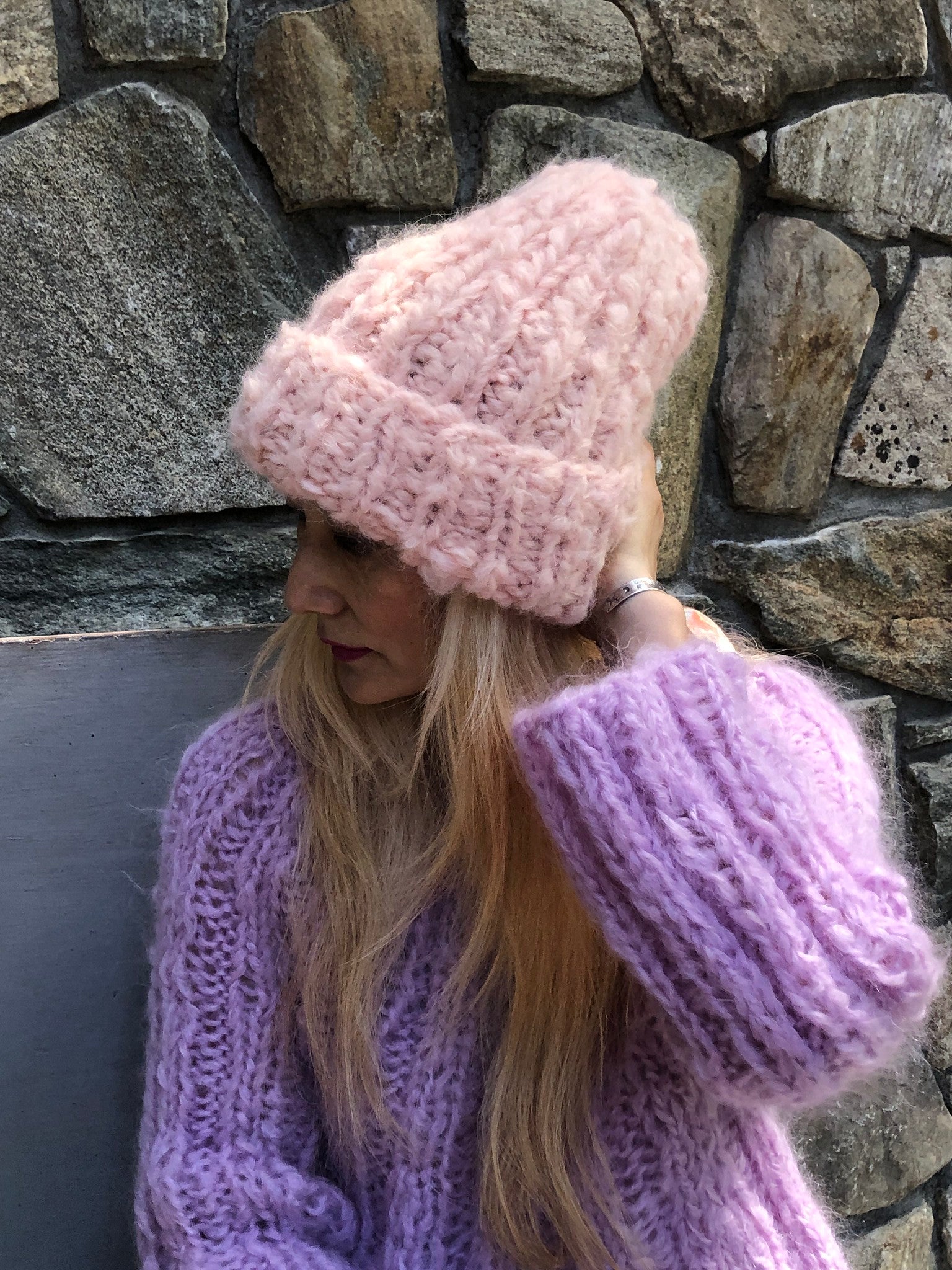 Cable Knit Free 12 Ply Beanie Knitting Patterns Chunky Beanie