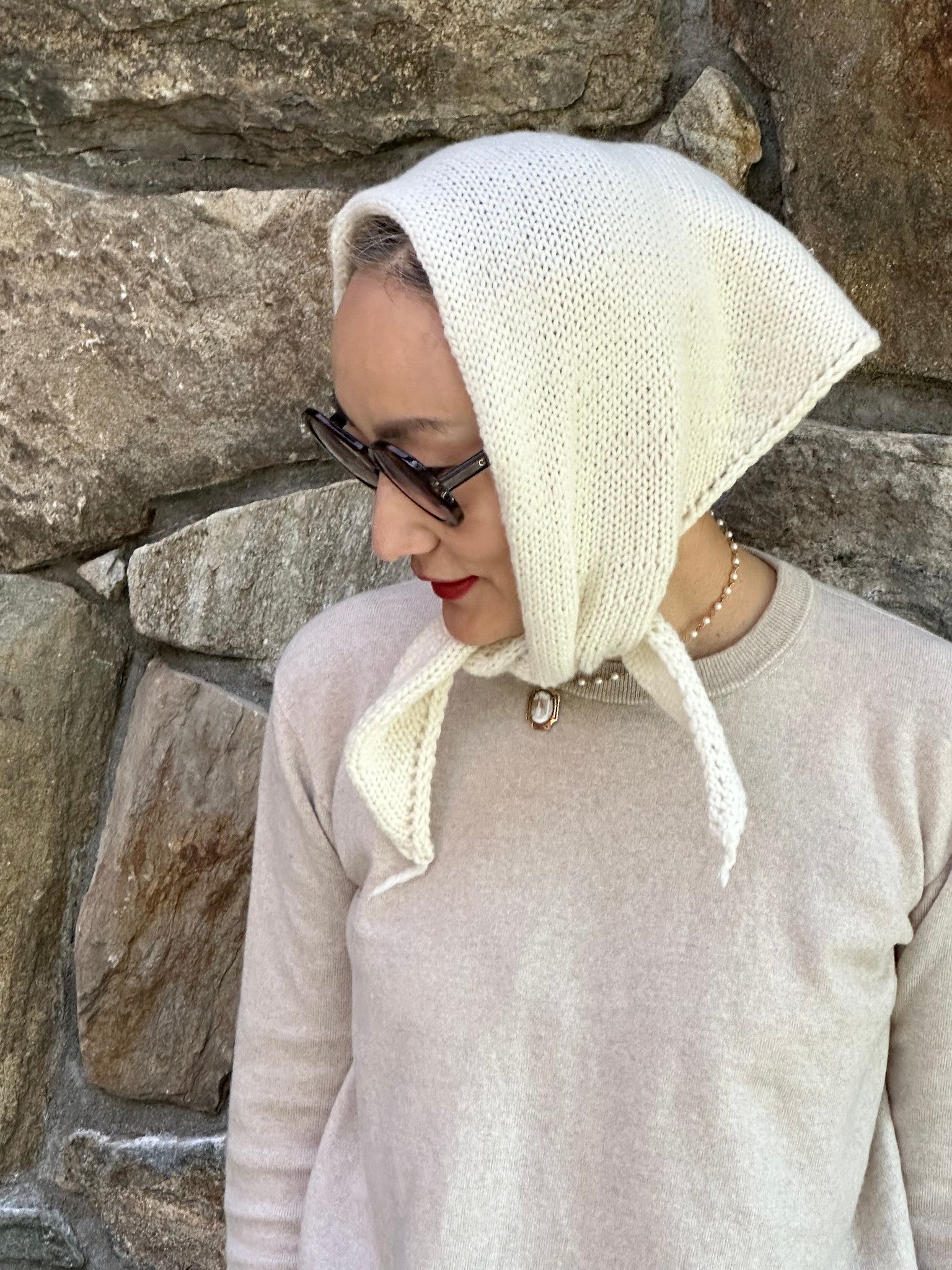 Fun Easy Triangle Neckerchief Knitting Pattern Digital