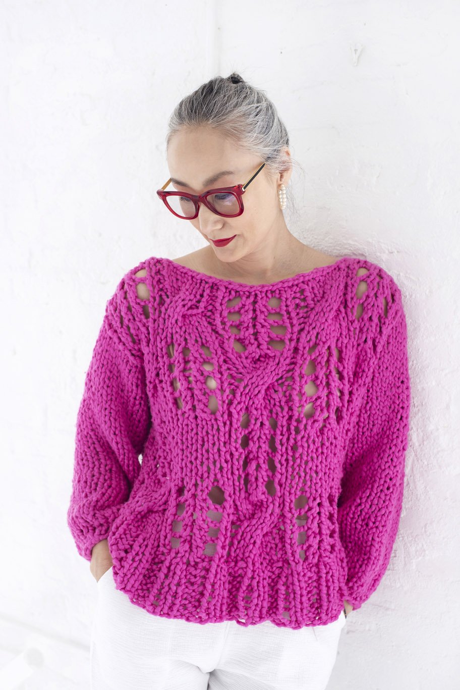 Off the Shoulder Sweater PATTERN- Big Cotton