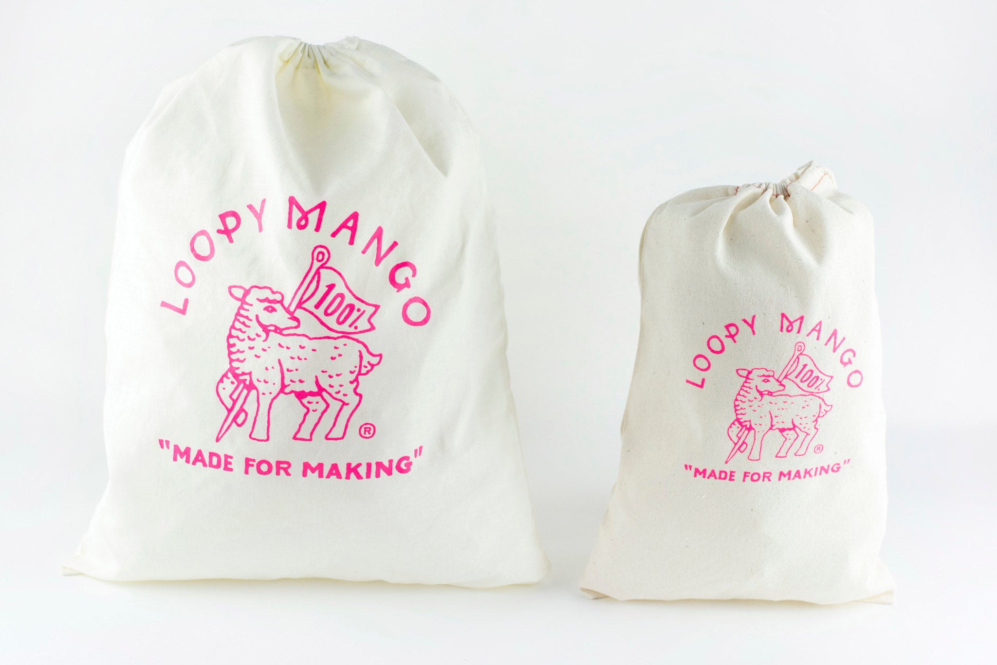 Loopy Mango Drawstring Bags