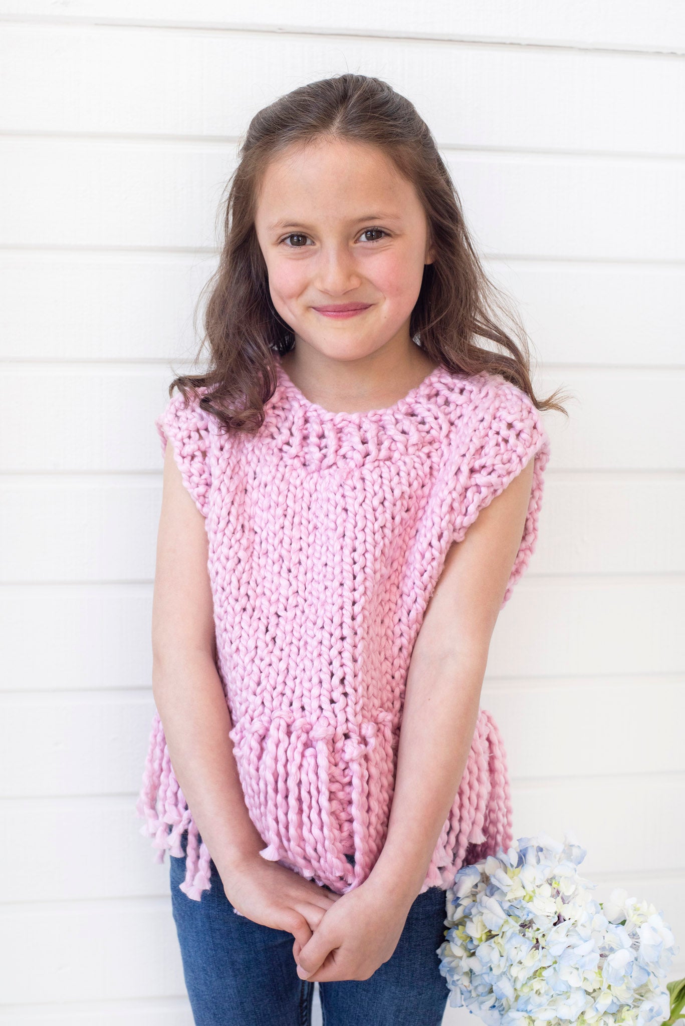 Mini Tank Top with and without Fringe PATTERN- Big Cotton