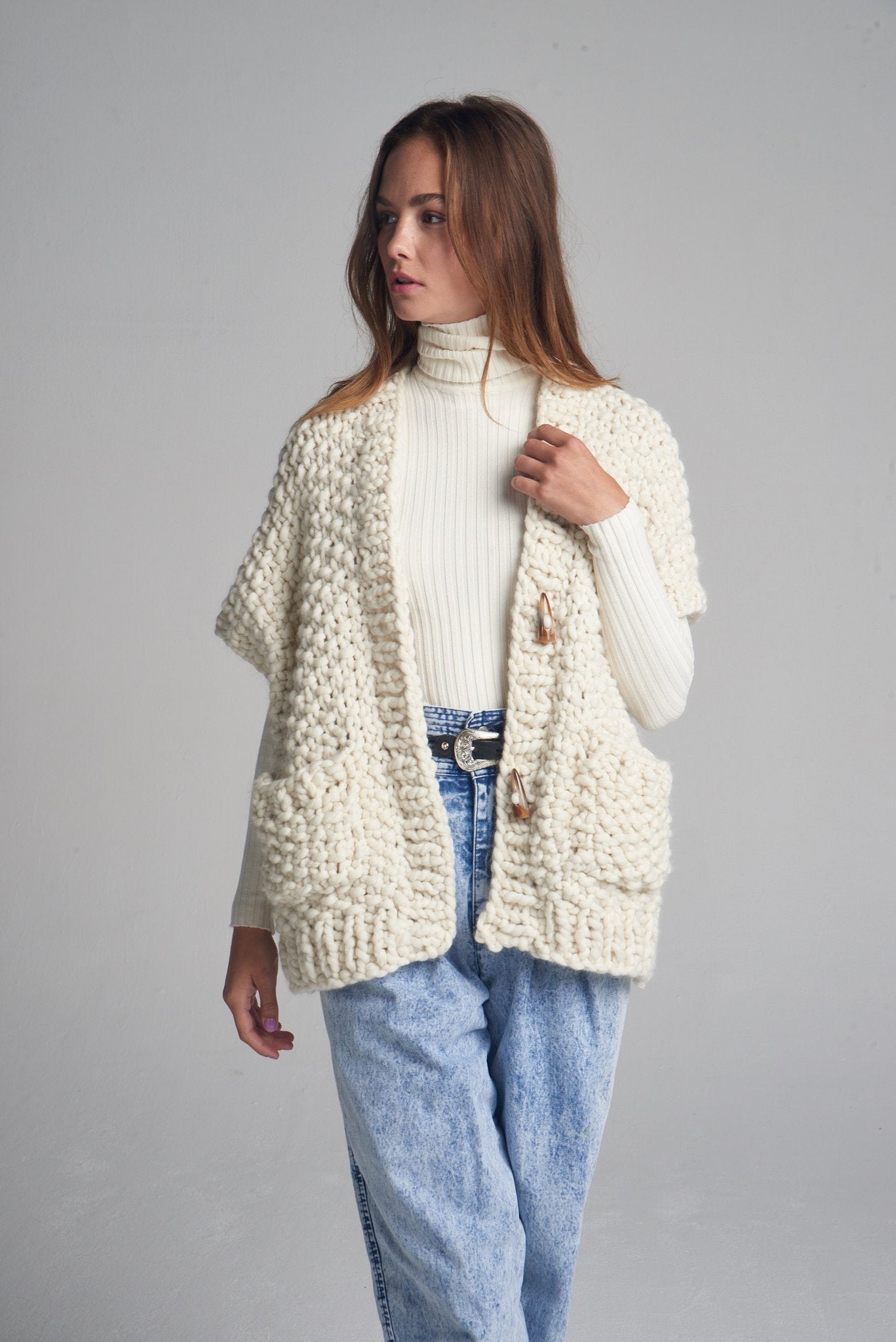 Beginner-Friendly Chunky Vest Knitting Pattern Digital Download