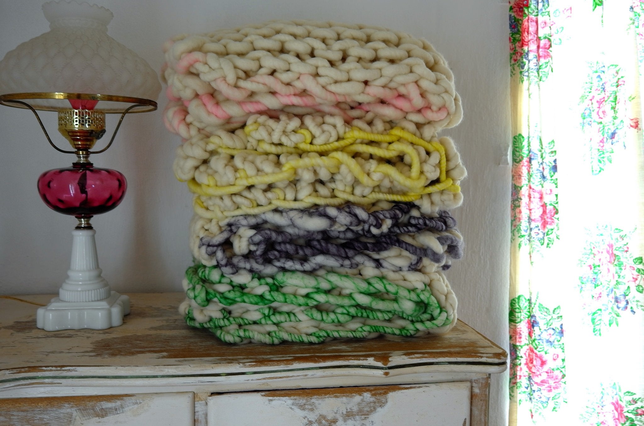 NEW LOWER PRICE!! READY TO SHIP READYMADE CLEARANCE SALE!! - Little Loopy Blanket - Merino