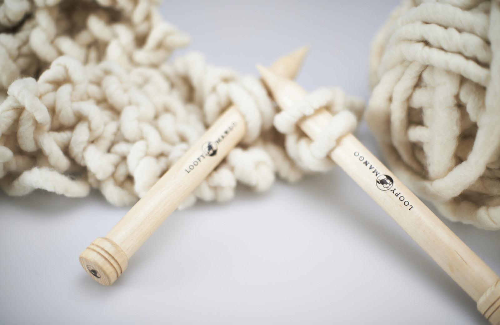Crochet Hooks Set Wood / Giant Knitting Needles /15 Mm 20 Mm 25 Mm