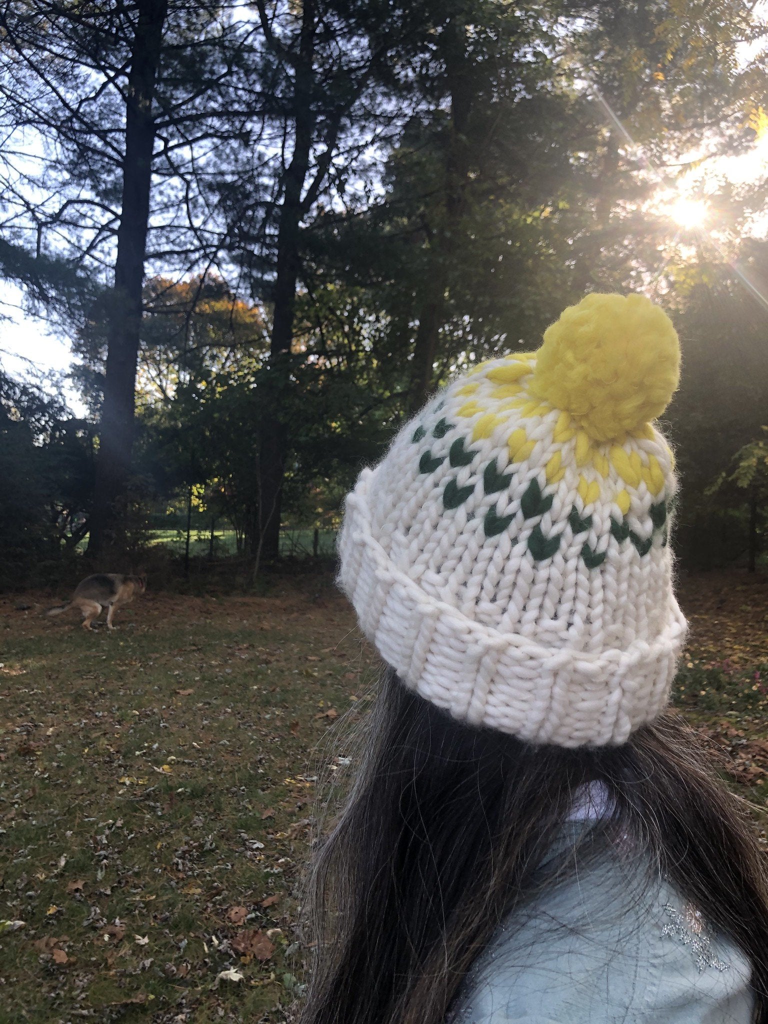 Edelweiss  Pompom Hat  with 3 colors - Merino